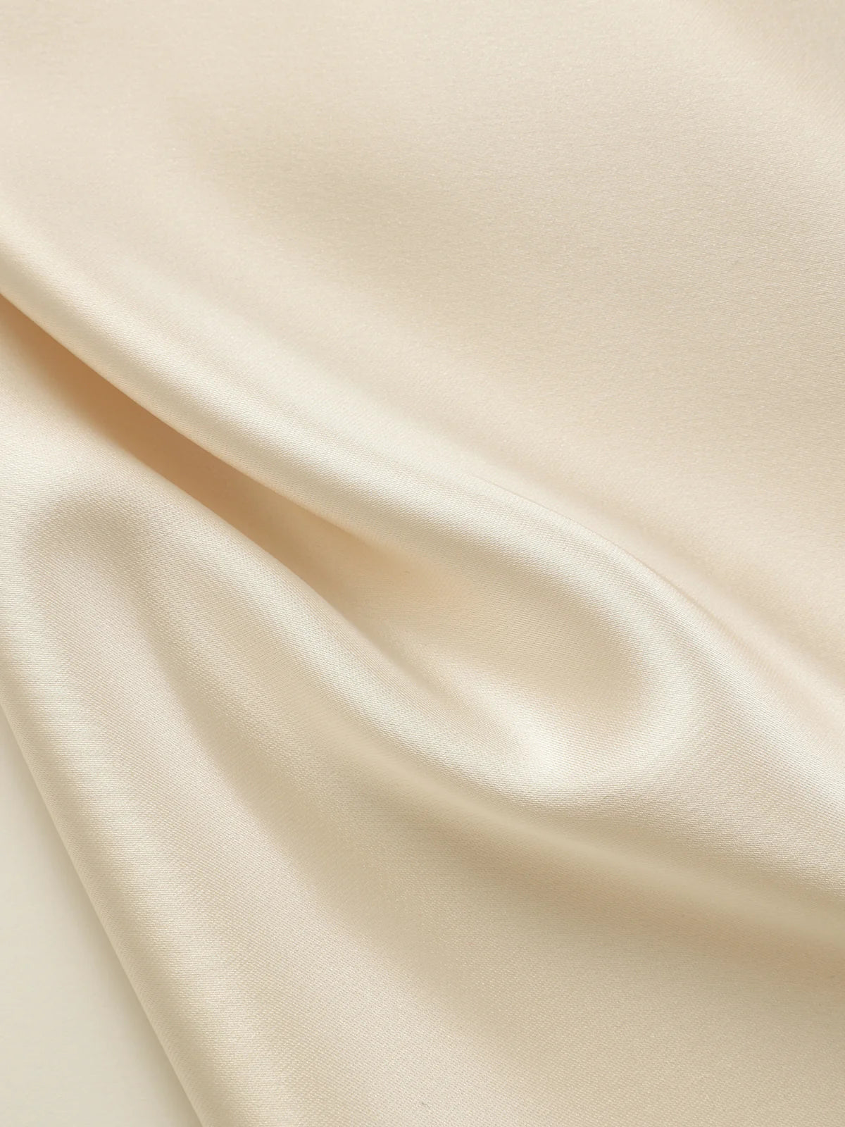 Satin Cowl Neck Top and Skirt Set