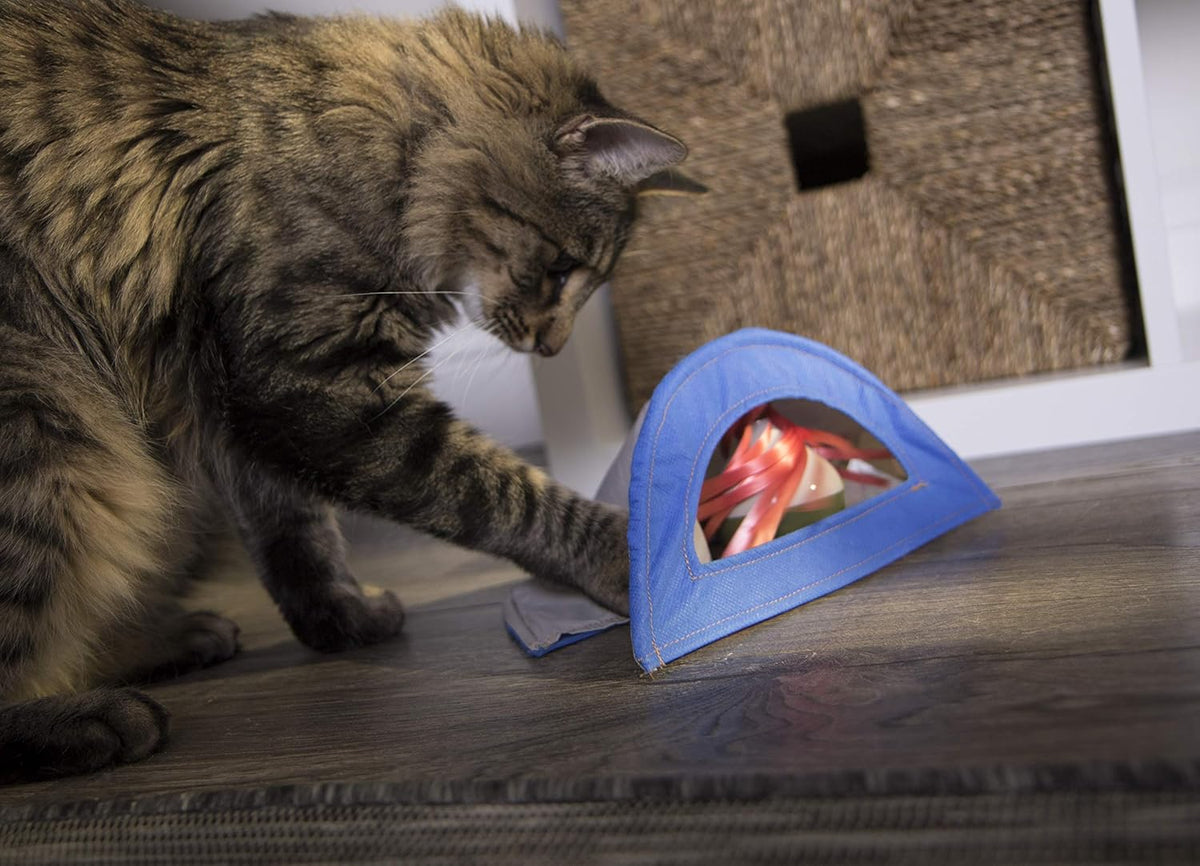 Electronic Motion Hide & Peek Ball Cat Toy, Battery Powered - Multi Color, One Size