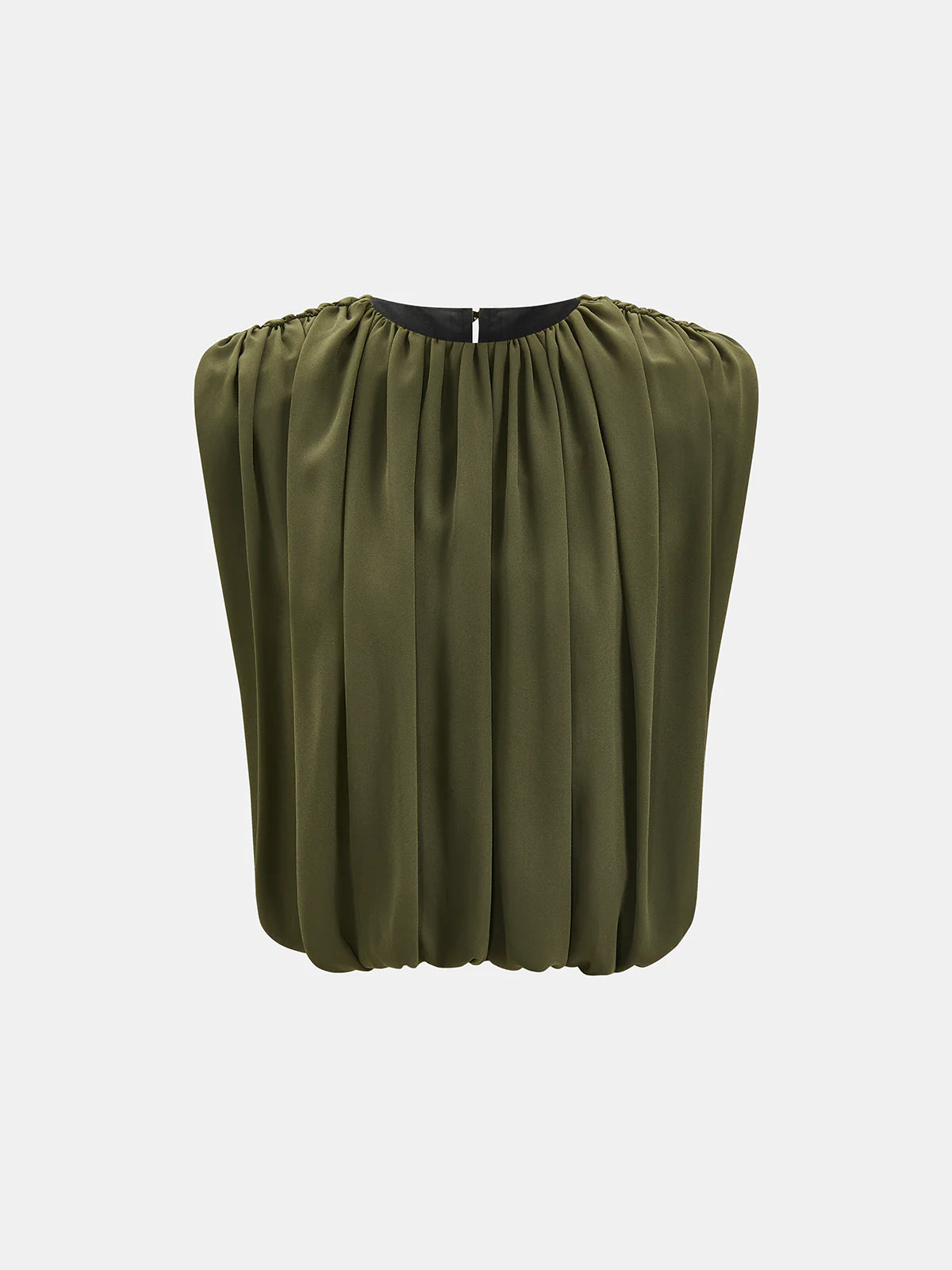 Sleeveless Pleated Top & Skirt Set