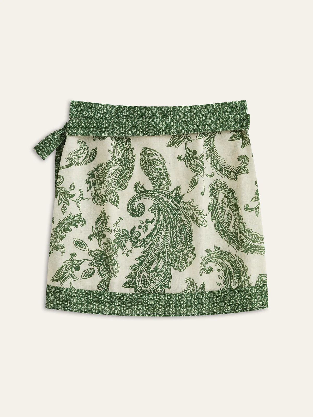 Paisley Print Wrap Skirt