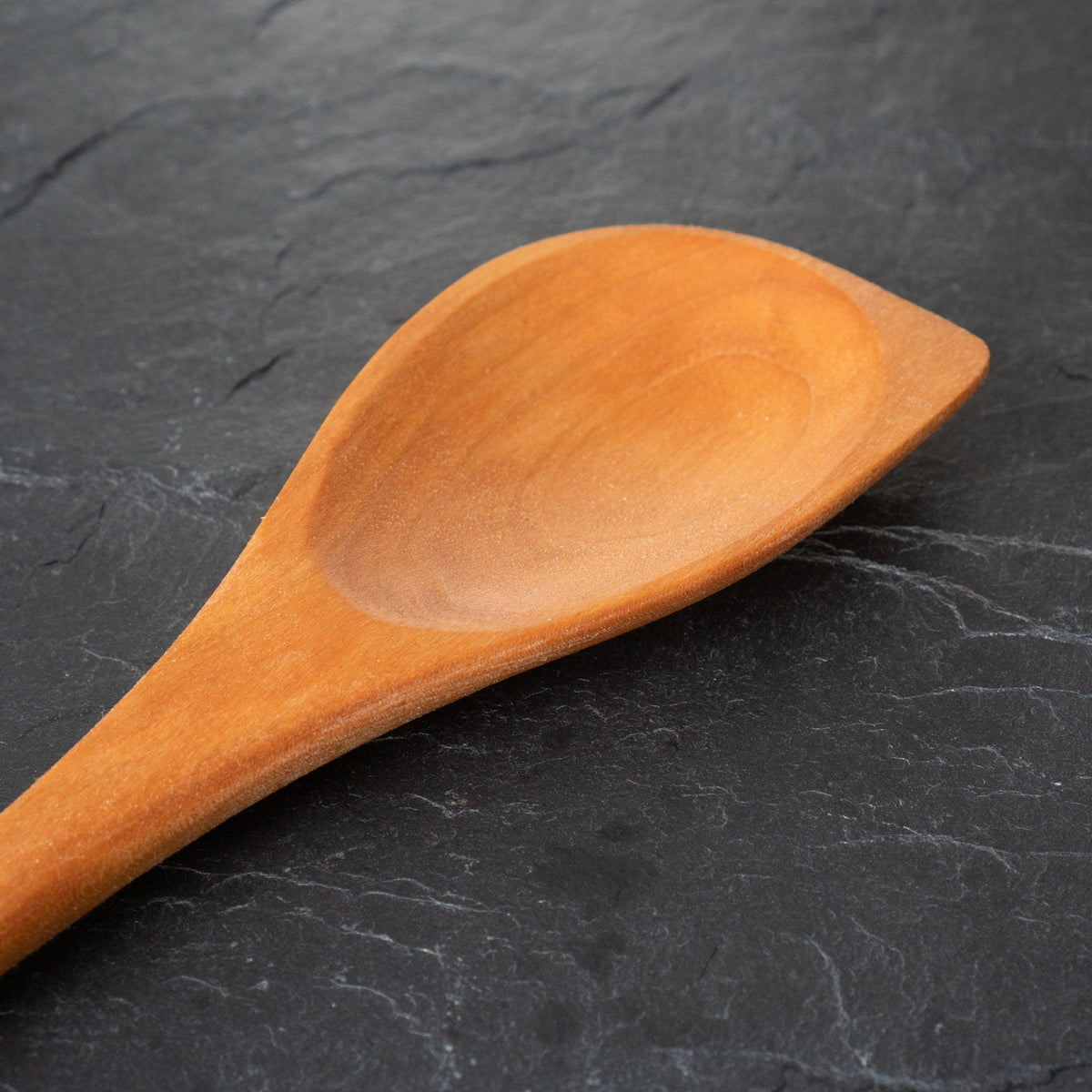 12" Wooden Corner Spoon for Saute, Baking, Mixing, and Serving