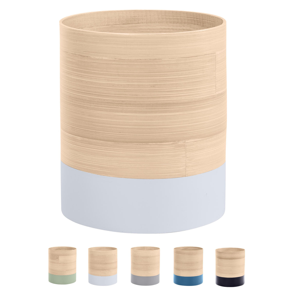 Spun Bamboo Kitchen Utensil Holder: Modern Countertop Organizer