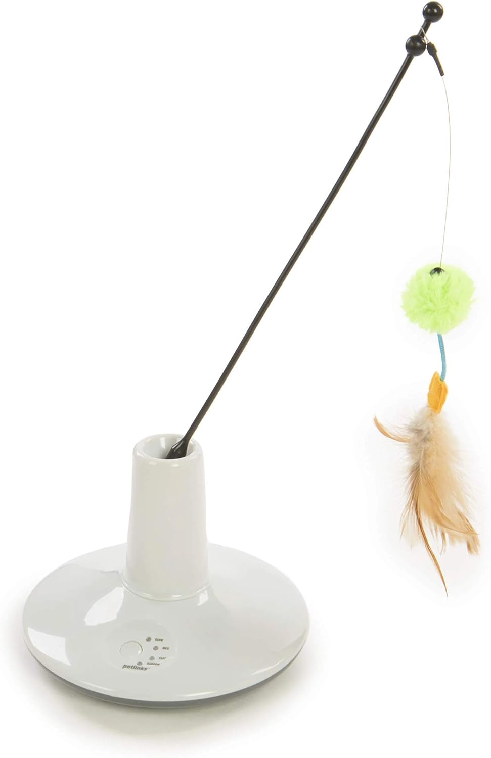 Electronic Motion Wand Cat Toy, Battery Powered - Gray/Green, One Size