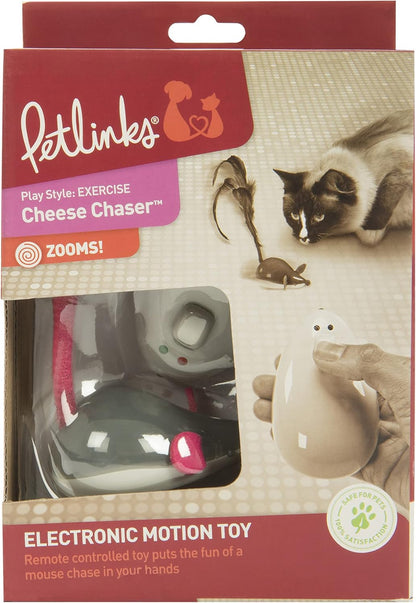 Electronic Motion Remote Controlled Cat Toy, Battery Powered - Gray/White, One Size