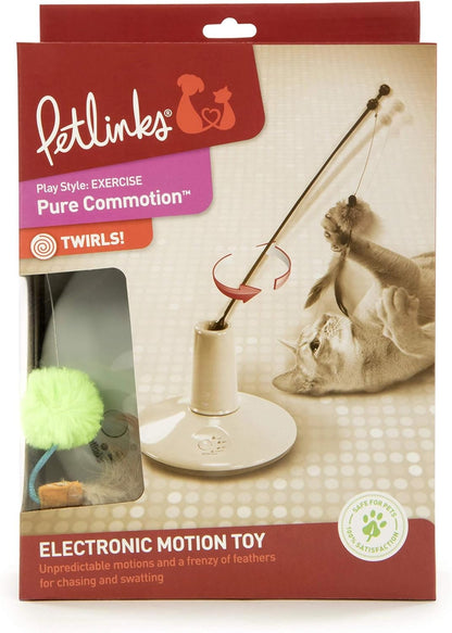 Electronic Motion Wand Cat Toy, Battery Powered - Gray/Green, One Size