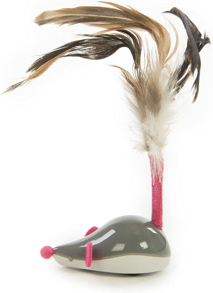 Electronic Motion Remote Controlled Cat Toy, Battery Powered - Gray/White, One Size