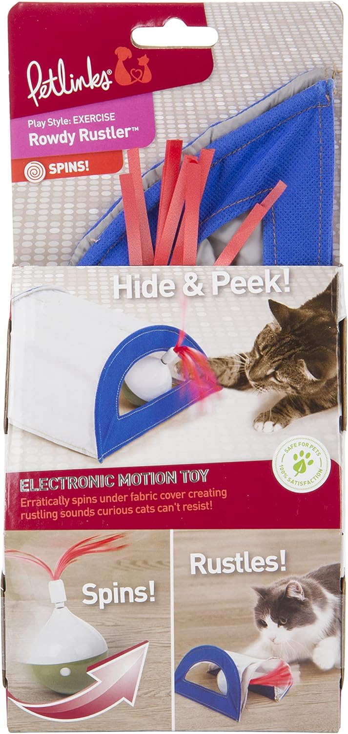 Electronic Motion Hide &amp; Peek Ball Cat Toy, Battery Powered - Multi Color, One Size