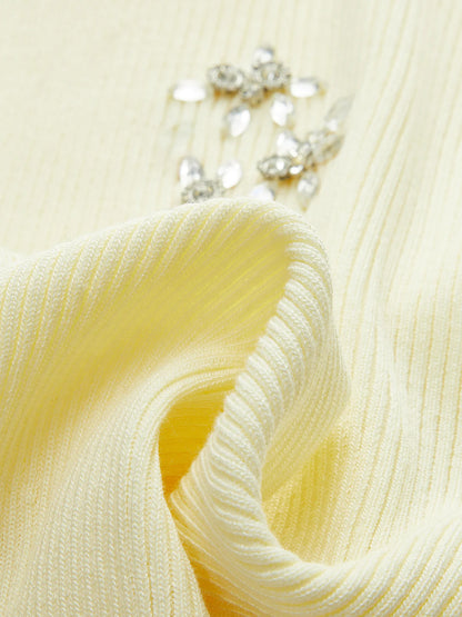 Wrap Skirt with Crystal Embellishments
