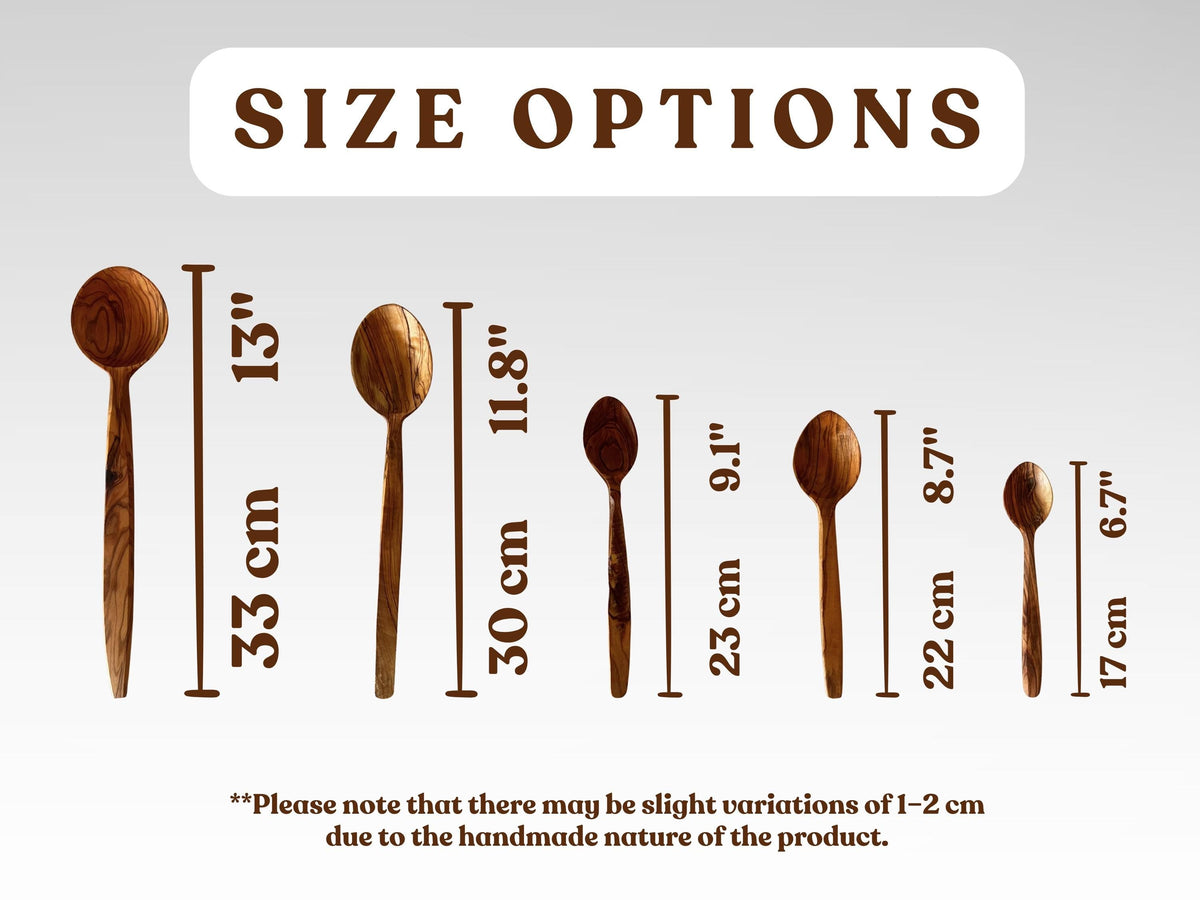 Handmade Olive Wood Spoon Set