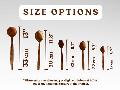 Handmade Olive Wood Spoon Set